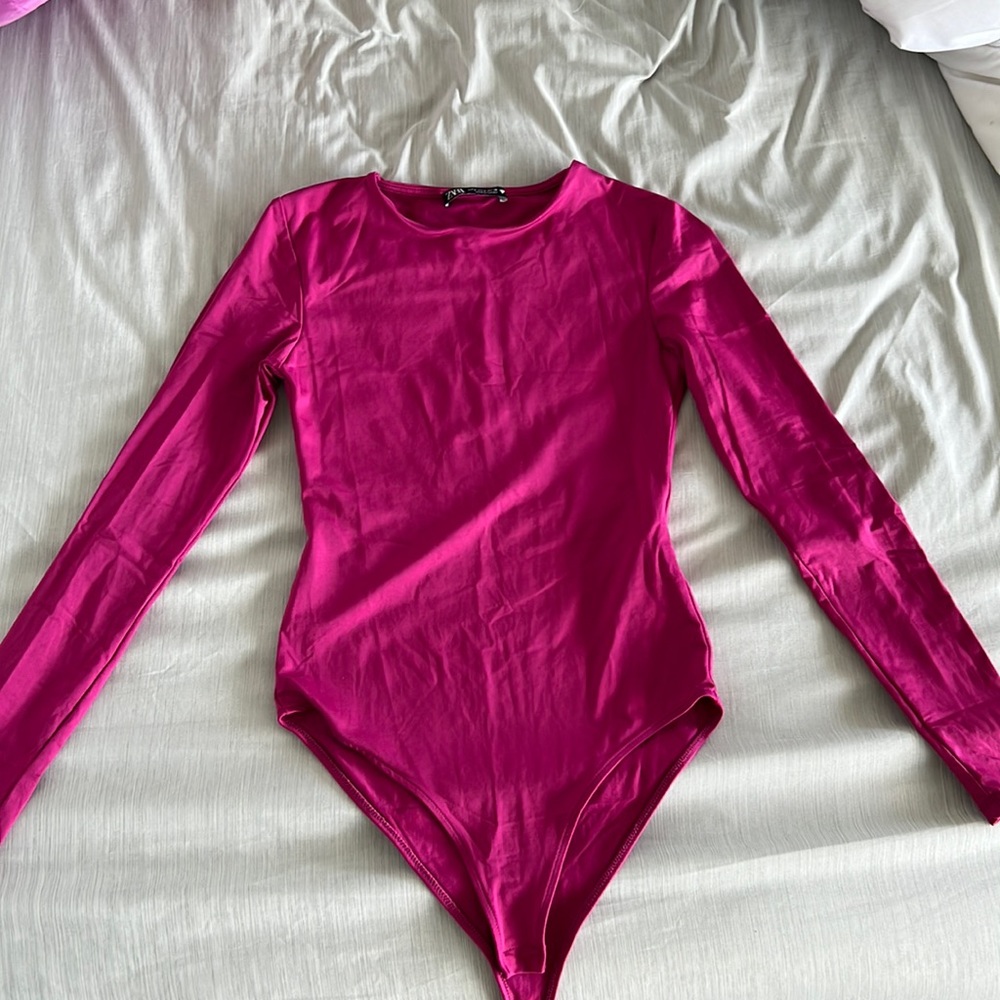 zara magenta bodysuit